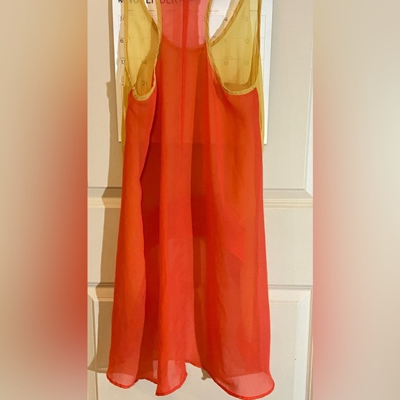 H.I.P. SuperSheer/SeeThrough Sz-S, Long/Hi-Low Tank-Top, in Bright Summer Colors - Picture 12 of 16